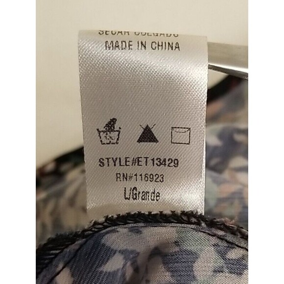 Anthropologie Easel Boho Floral Halter Sleeveless Blouse Top  Large          T33 - Picture 8 of 8